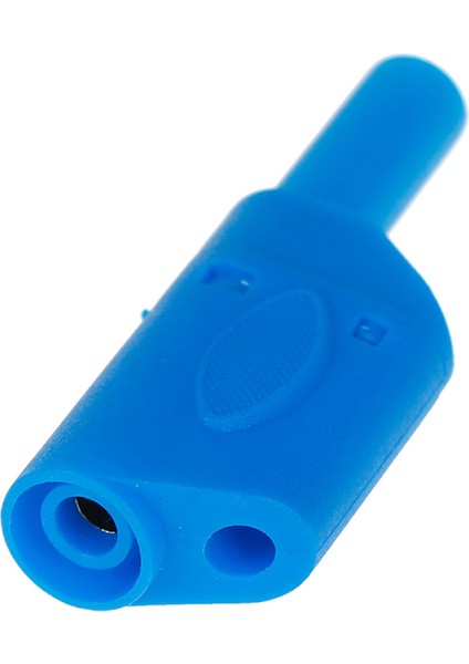 4mm Korumalı Mavi Banana Jack - 5 Adet