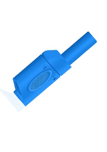 4mm Korumalı Mavi Banana Jack - 5 Adet