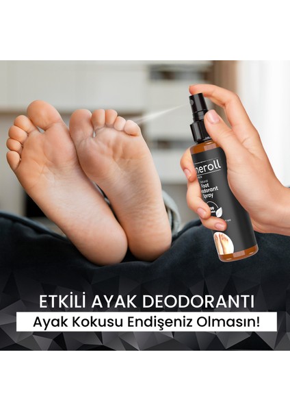 Doğal Kristal Deodorant Sprey 150 ml + Ayak Koku Önleyici Kristal Deodorant Sprey 150ML