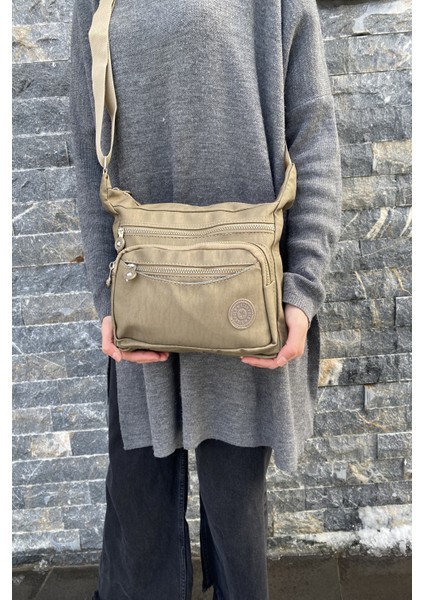 Kadın Vizon Krinkıl Çapraz Çanta Kırinkıl Omuz Çantası