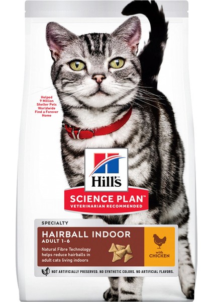 Hairball / Indoor Tüy Yumağı Kontrol Tavuklu Kedi Maması 1,5 Kg