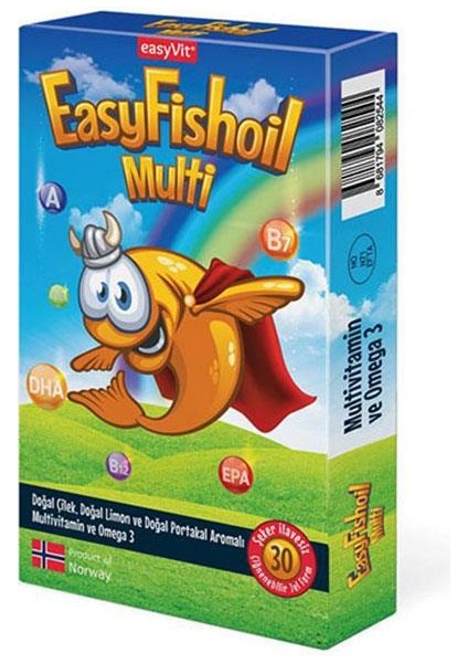 Easy Fishoil Multi+ Omega 3 Çiğneme 30 Tablet