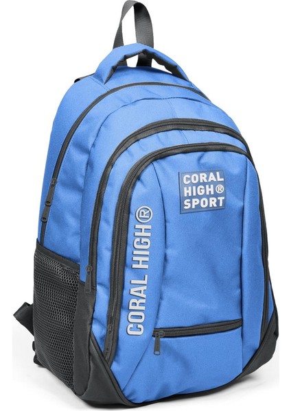 Coral High Sport Derin Mavi Koyu Gri Dört Bölmeli Sırt Çantası 23455