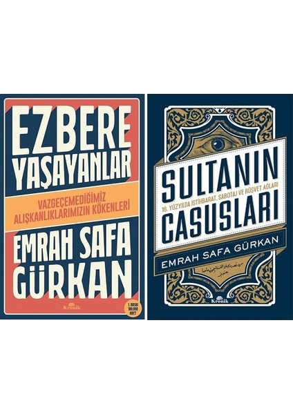 Sultanın Casusları - Ezbere Yaşayanlar / 2 Kitap Takım - Emrah Safa Gürkan