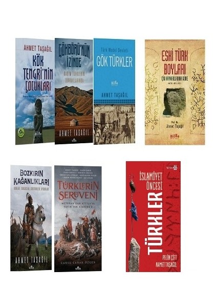 Ahmet Taşağıl 7 Kitap Set - Avrasya Bozkırlarında Islam Öncesi Türk Tarihi