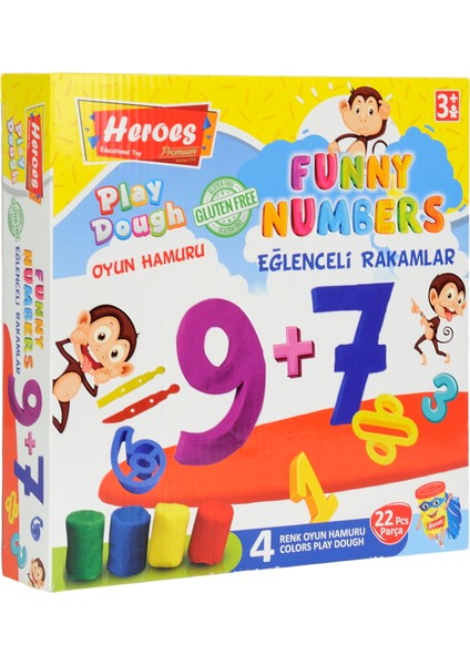 Orta Kutulu Rakam Oyun Hamur Seti