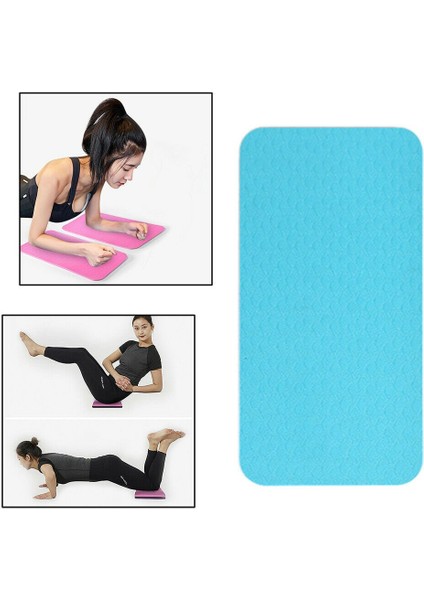 Yoga Diz Dirsek Destek Yastığı Kaymaz Mat 10 mm Çift Renk Mavi-Siyah modelleri