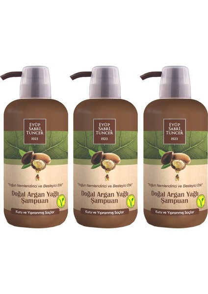Argan Yağlı Şampuan 600 ml x 3