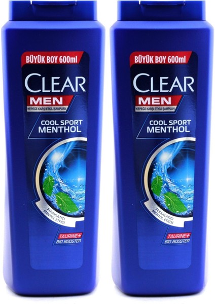 Men Cool Sport Menthol Şampuan 600 ml x 2