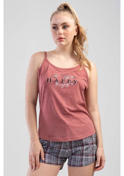 Kadın İp Askılı Şortlu Pijama Takımı fiyatları