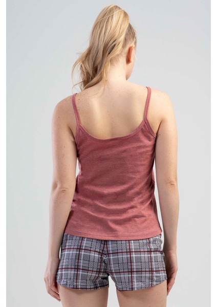 Kadın İp Askılı Şortlu Pijama Takımı fırsatları