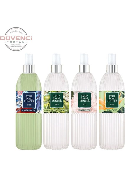 Kolonya Seti, Paris Gecesi, Gardenya, Beyaz Çay, Ayvalık Zeytin Çiçeği 150 ml