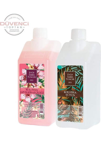 Tütün Kolonyası Yedek Şişe ve Japon Kiraz Çiçeği Yedek Şişe 1 lt fiyatları