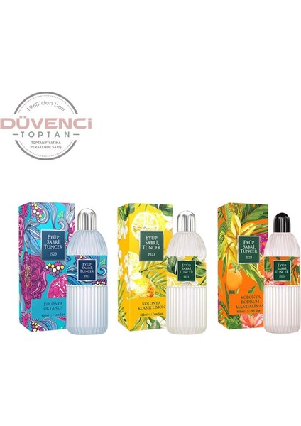 400 ml 3'lü Kolonya Seti D