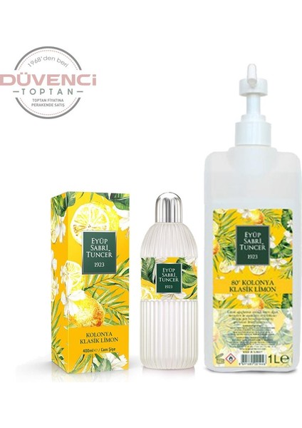 Bodrum Kolonyası Model 6 (1 lt Sprey Başlık ve 400 ml Pet Şişe)