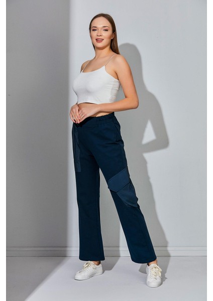 Alexandergardı Yüksek Bel Boru Paça Cepli Eşofman Altı (B22-1301) fiyatları