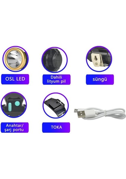Şarjlı Baret Lambası Osl LED modelleri