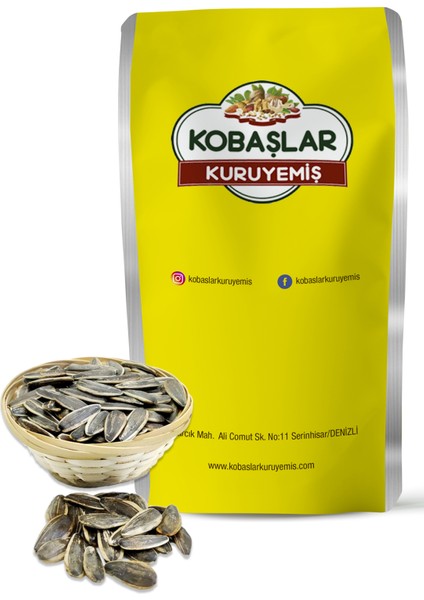 Kobaşlar Kuruyemiş Çiğ Siyah Çekirdek 500 gr