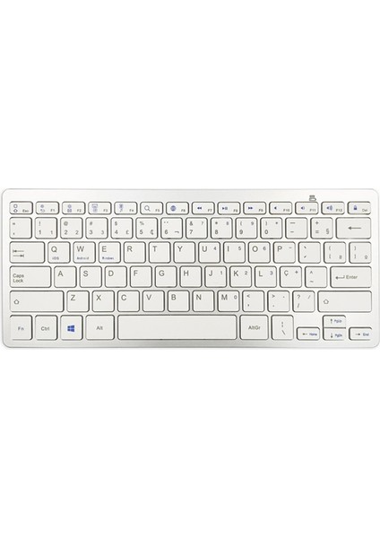 F Fityle Ince Portekizce 78 Tuşları Ios Android Için Kablosuz Bluetooth Klavye (Yurt Dışından)