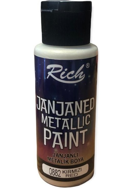 Akrilik Janjanlı Met. Boya 70 cc Kırmızı