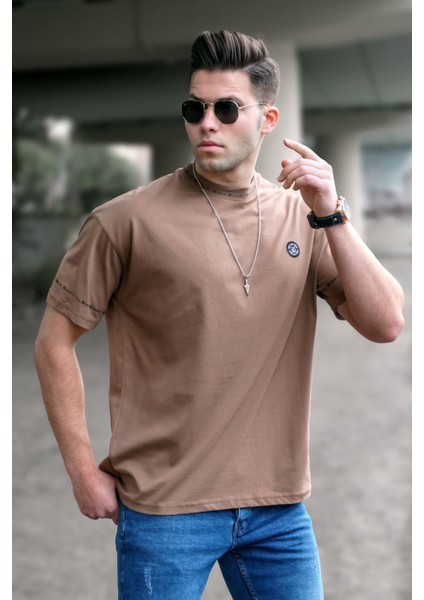 Erkek Kahverengi T-Shirt 5355