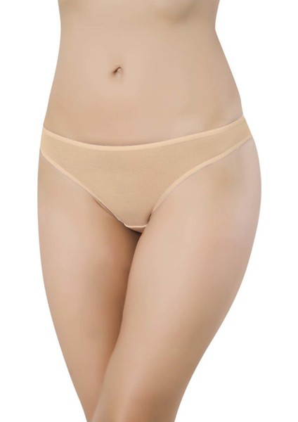 5 Adet Süper Eko Set Likralı Kadın Slip Külot Ten