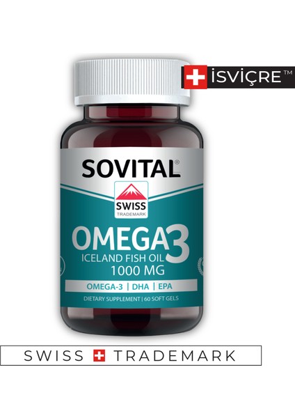 Sovital Premium Omega 3 1000 Mg 60 Yumuşak Kapsül