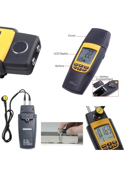 Kalınlık Ölçer Dıjıtal Ultrasonıc VA-8041