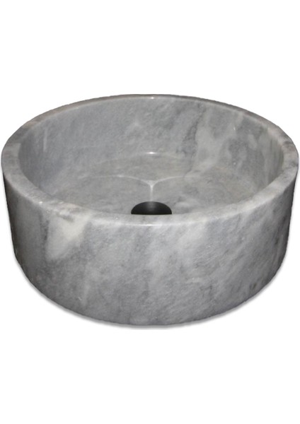 Gri Mermer Silindir Lavabo