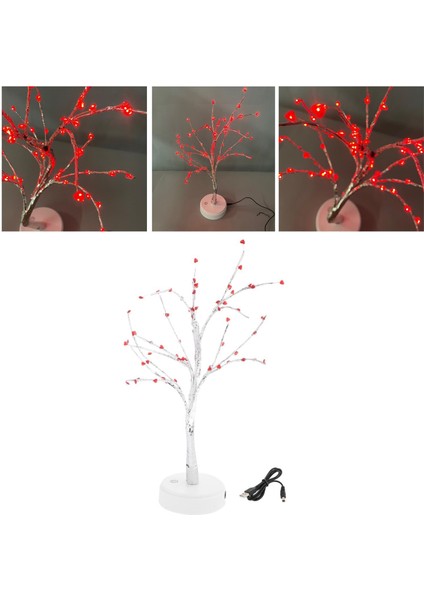 F Fityle LED Ağaç Lambası USB Noel Peri Gece Işık Aşk 60 LED (Yurt Dışından)