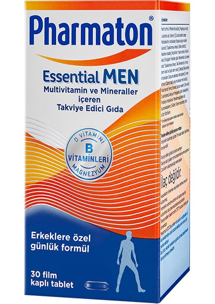 Essential Men Takviye Edici Gıda 30 Tablet