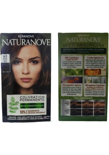 Naturanove Color Permanente Saç Boyası 6.3 Blond Fonce Dore