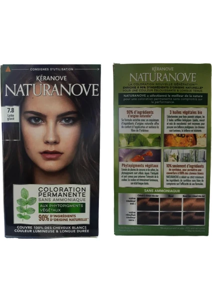 Naturanove Color Permanente Saç Boyası 7.8 Latte Glace