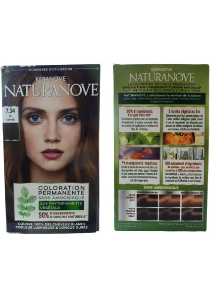 Naturanove Color Permanente Saç Boyası 7.34 Or Cuivre