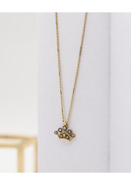 14 Ayar Altın Taç Kolye LTFKLY0721