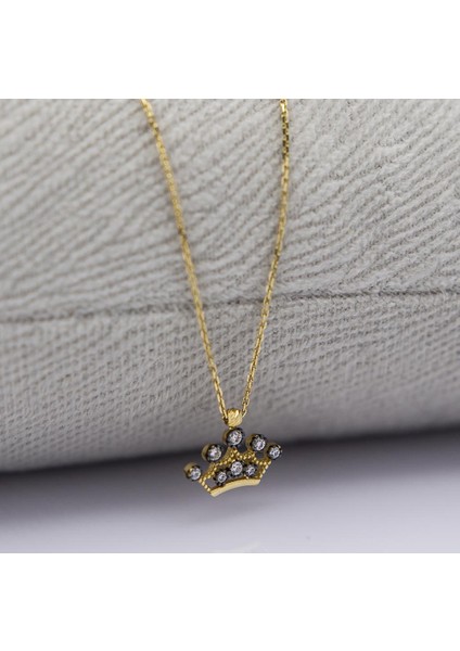 14 Ayar Altın Taç Kolye LTFKLY0721 fiyatları