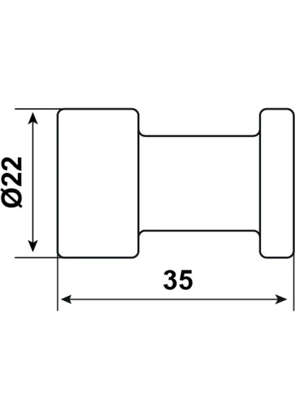 Abstract Tekli Askılık, Parlak Krom 580.93.000