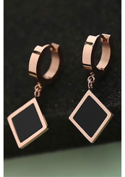 Auris Rose Renk Kararmayan Çelik Küpe fiyatları