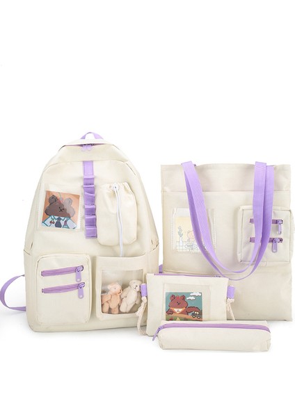 Beyaz Okul Çantası (Yurt Dışından)