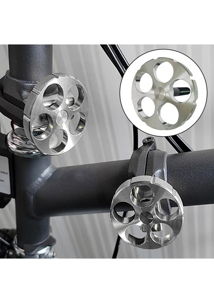 1 Adet Menteşe Kelepçe Kolları Hızlı Yayın Alüminyum Alaşım Brompton Parçaları Için Gümüş fırsatları