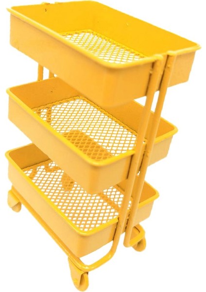 Ölçek Mini Metal Depolama Raf / 4 Tekerlekler Dollhouse Mobilya Dekor Mavi(Yurt Dışından) modelleri