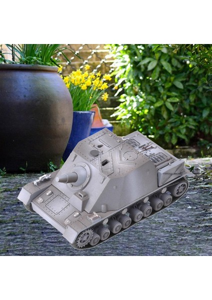 4d Harç Modeli Kiti Eğitim Oyuncak Zırh Tankı Için Xmas Hediye Masa Üstü Gri