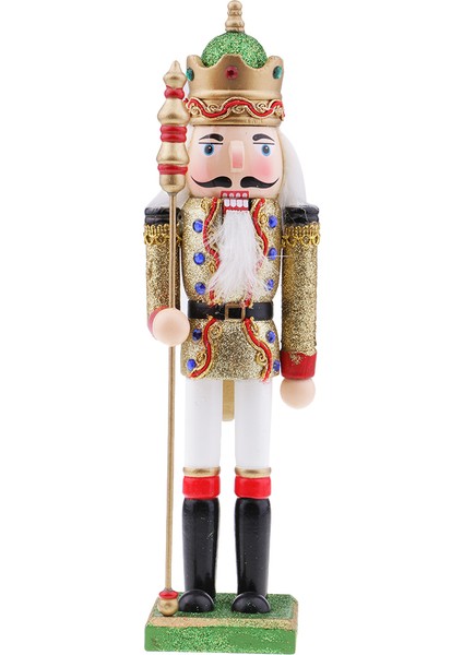 Fındıkkıran Kukla Masaüstü Dekor Noel Süs Ceviz Askerler Beyaz