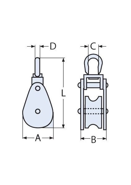 Ø50MM Mafsallı - Fırdöndülü Paslanmaz Makara fiyatları