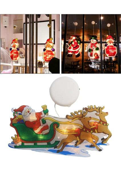 F Fityle Noel Santa LED Işık Siluet Dekor Kızak (Yurt Dışından) modelleri