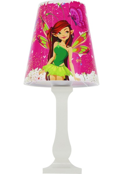 Vivido Abajur Perili Pillar Kız Çocuk Odası Abajur Komodin Üzeri Aydınlatma