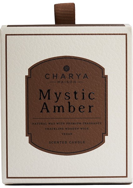 Charya Maison Mystic Amber 230G Doğal ve Vegan Mum