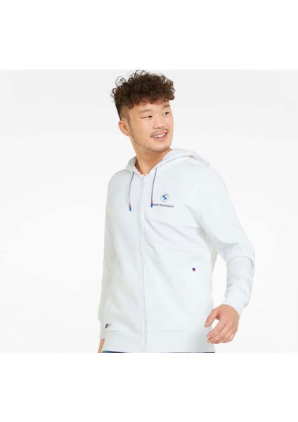 Bmw Mms Hooded Sweat Jacket Puma White