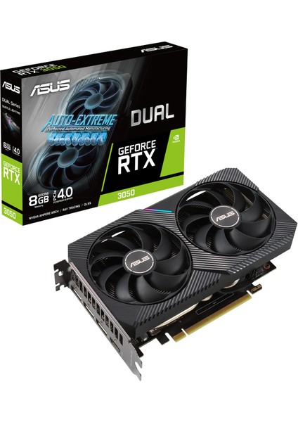 GEFORCE DUAL RTX 3050 8GB 128bit GDDR6 1807MHz OC HDMI 3xDP (DUAL-RTX3050-8G) EKRAN KARTI