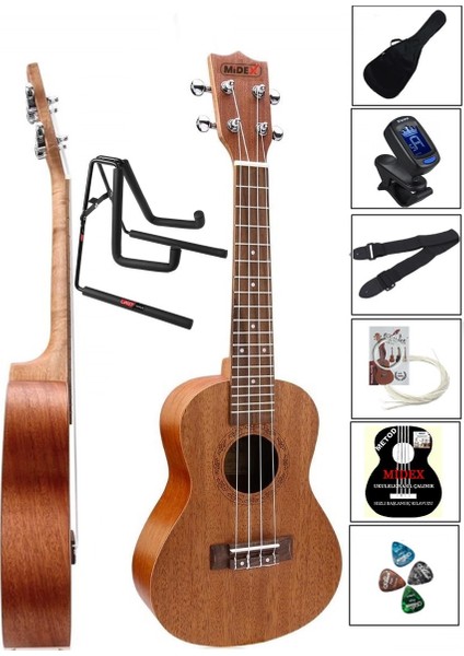 SP-21ST Set Maun Soprano Ukulele (Stand Çanta Metod Askı Tuner)